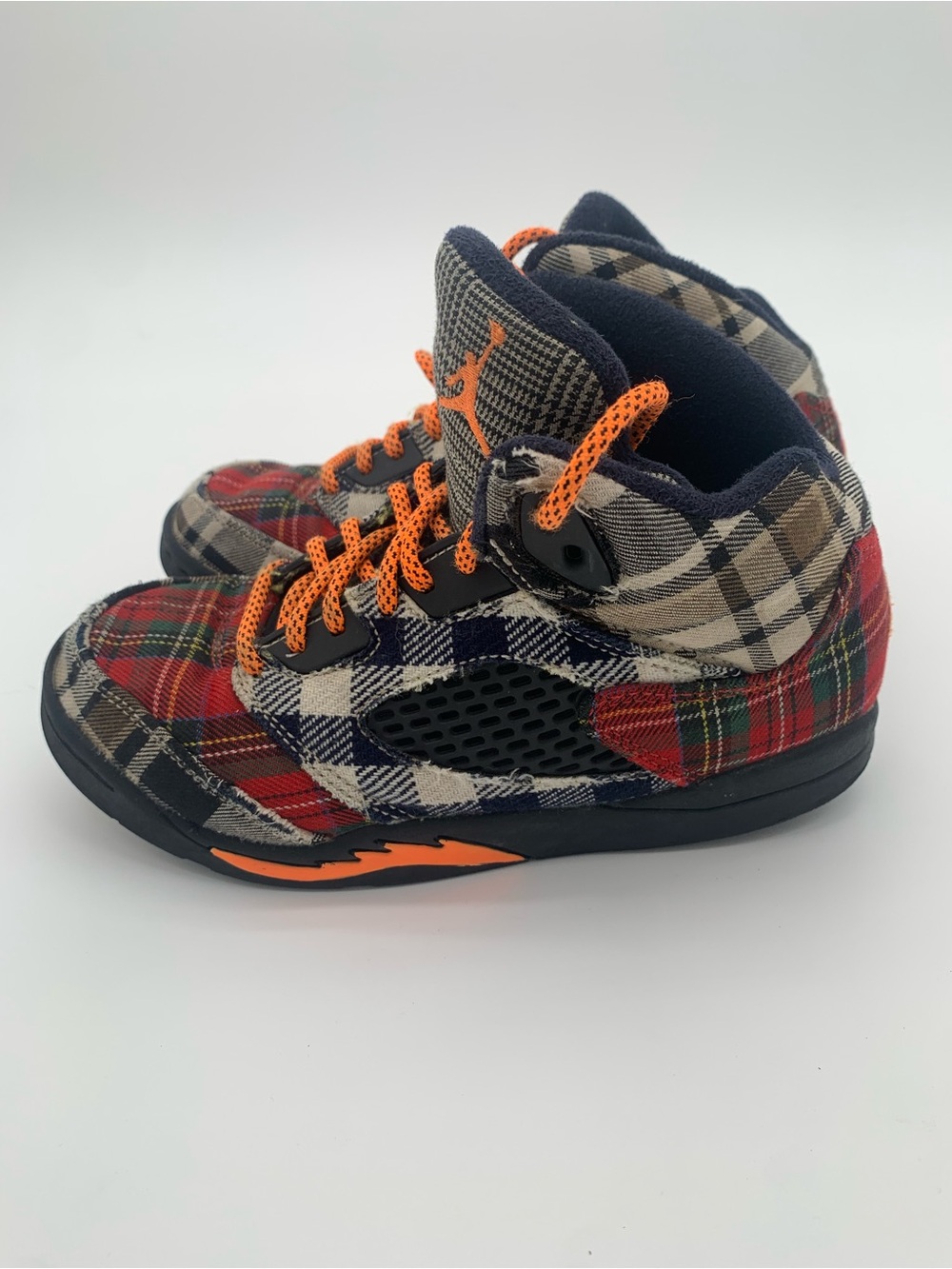 Air Jordan 5 Retro "Plaid" Kids  High-Top Sneakers